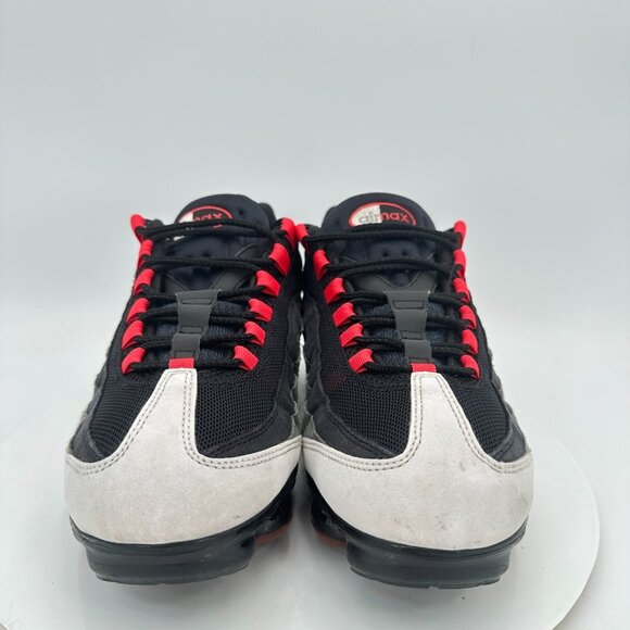 Nike Air VaporMax 95 Men Size 10.5 AJ7292 101 White Black Red Training Shoes - Picture 2 of 11